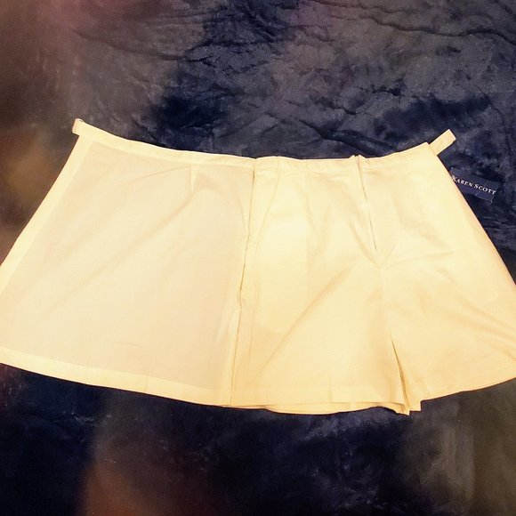 Vintage Karen Scott Light Kaki Skort Size 12 NWT - Picture 2 of 7